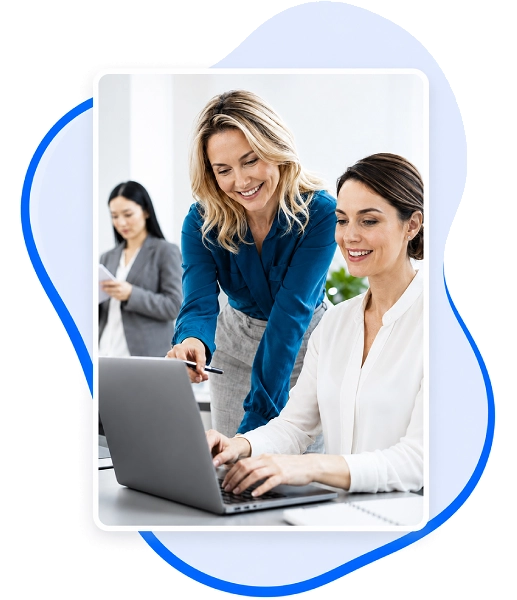 AI seller guiding a visitor to the right option