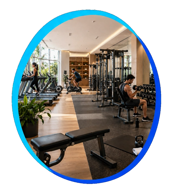AI seller for gyms and fitness studios illustration